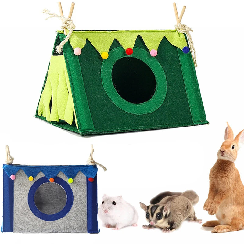 Hamster House Small Felt Tent Rabbit Pet Nest