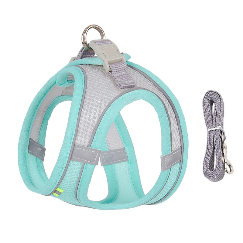 Product Description: Adjustable Dog Harness & Leash Set for Small Dogs