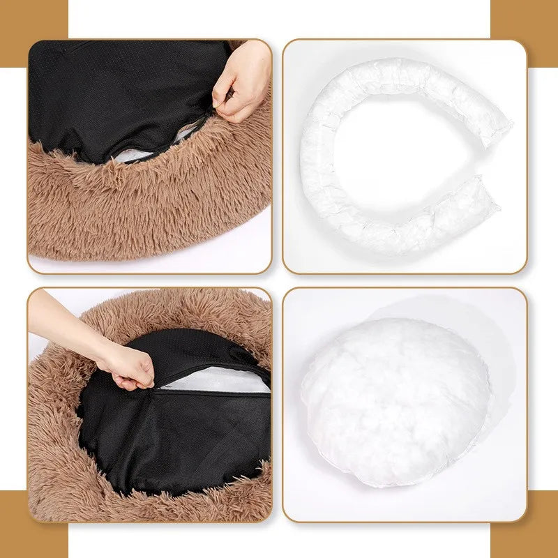 Donut Cuddler Round Pet Bed