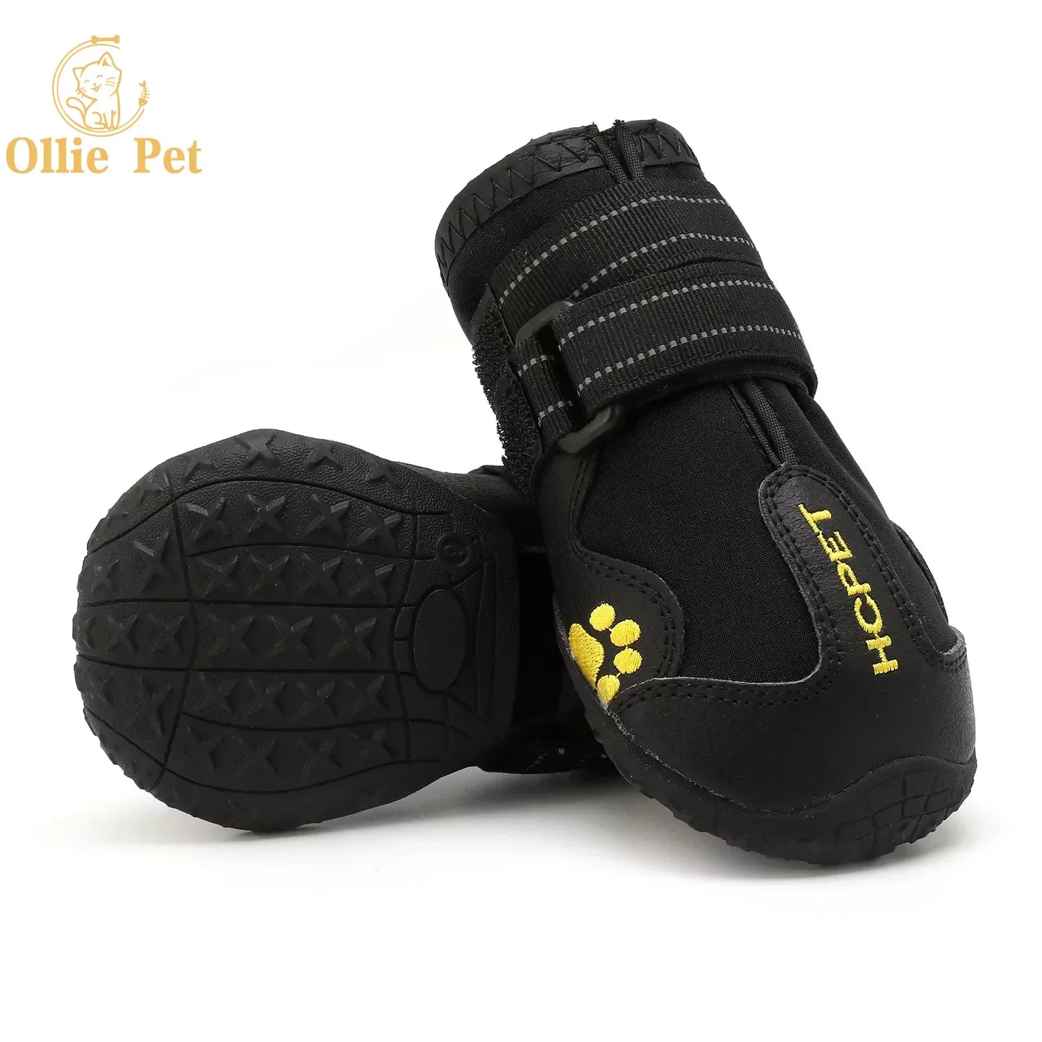 Anti-Slip Reflective Rain and Snow Boots for Small and Large Dogs (4PCS)
