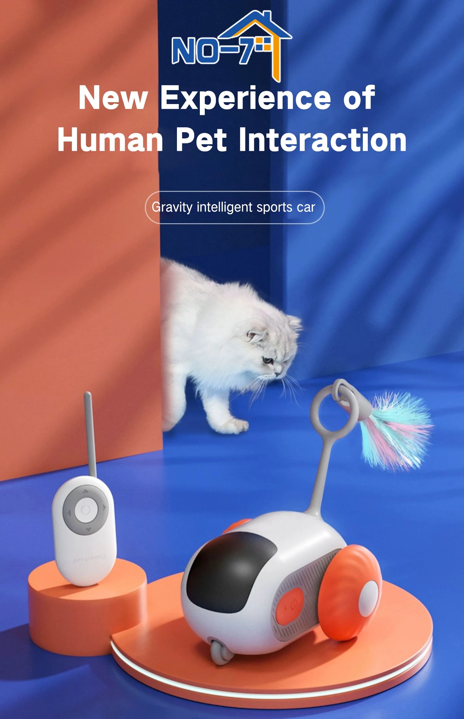 Smart Interactive Cat Toy Car