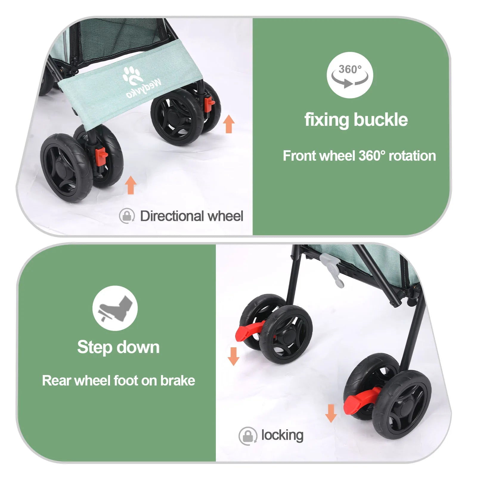 Lightweight Outdoor Puppy & Cat Stroller