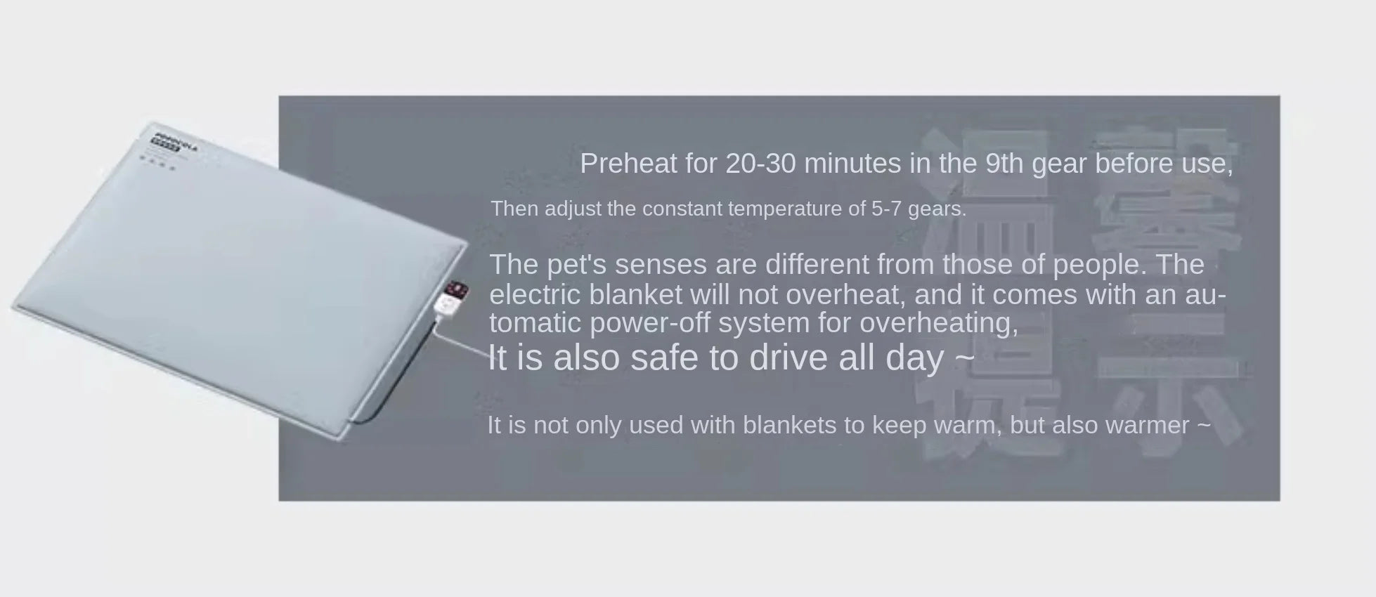 Waterproof Pet Electric Heating Pad