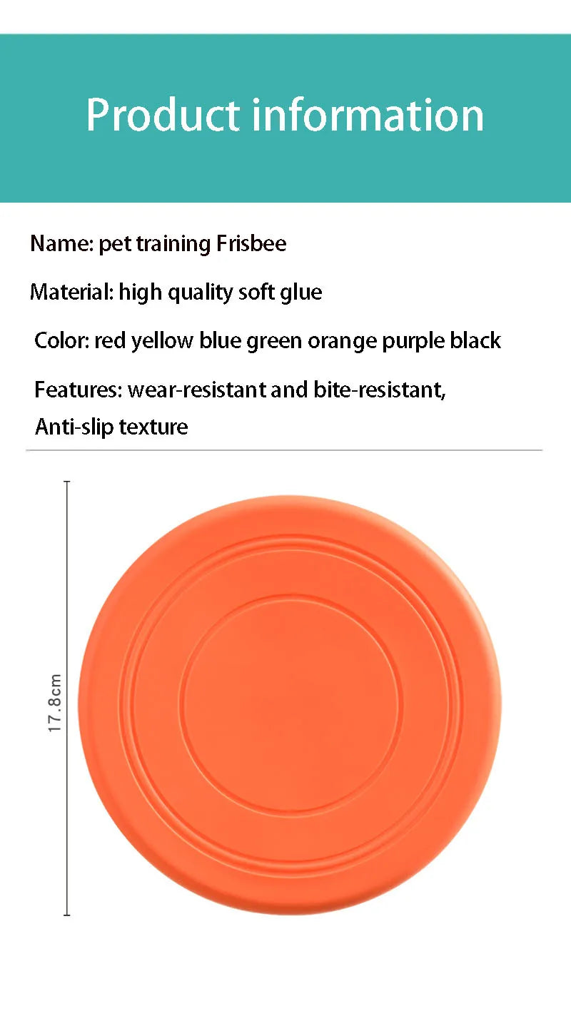 Silicone Flying Saucer Toy for Dogs