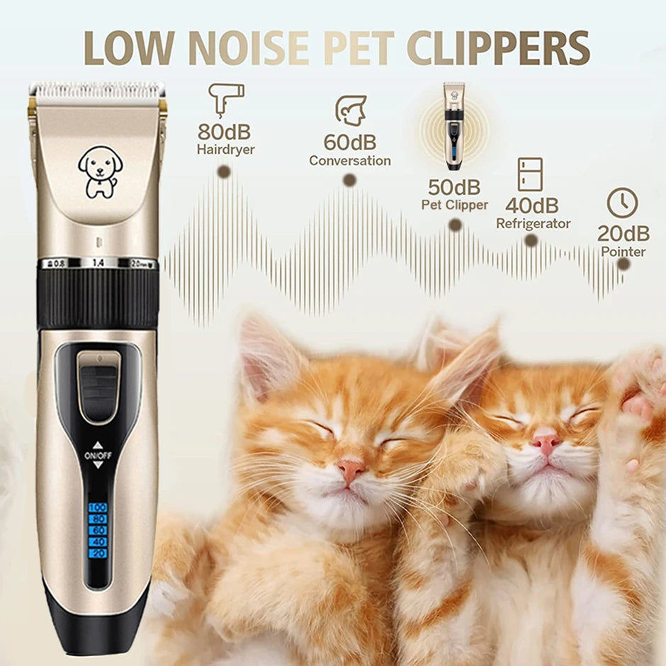 Professional All-Metal Rechargeable Dog Hair Clipper