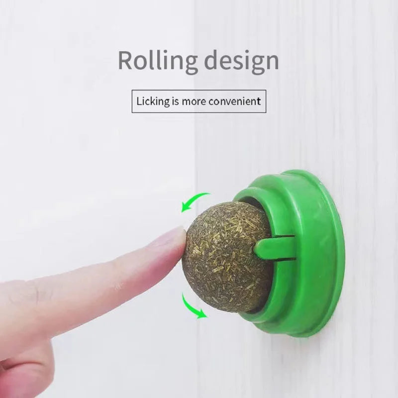 Natural Catnip Wall-Mounted Cat Ball