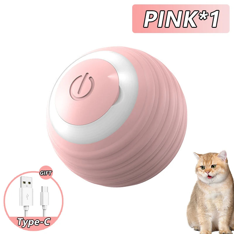 Smart Interactive Rolling Ball for Cats