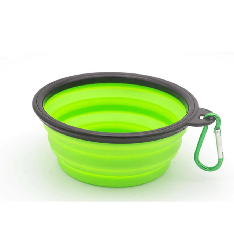 Folding Silicone Bowl Dogs Feed Supplies