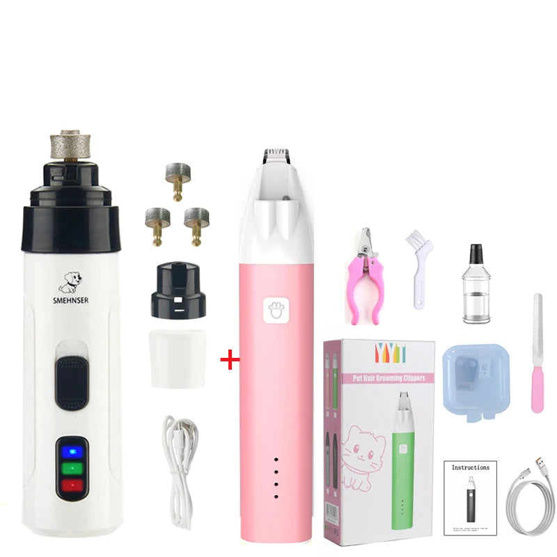 Rechargeable Pet Nail Grinder and Paw Grooming Tool