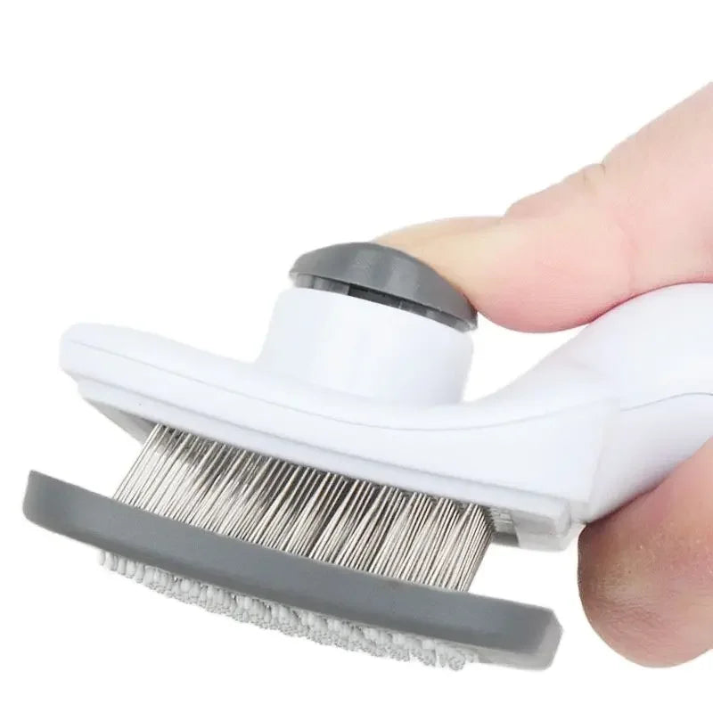 Pet Dog Hair Brush & Cat Comb - Stainless Steel Grooming Tool