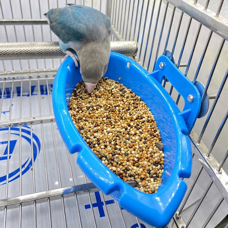 Multifunctional Parrot Food Tray & Bathtub