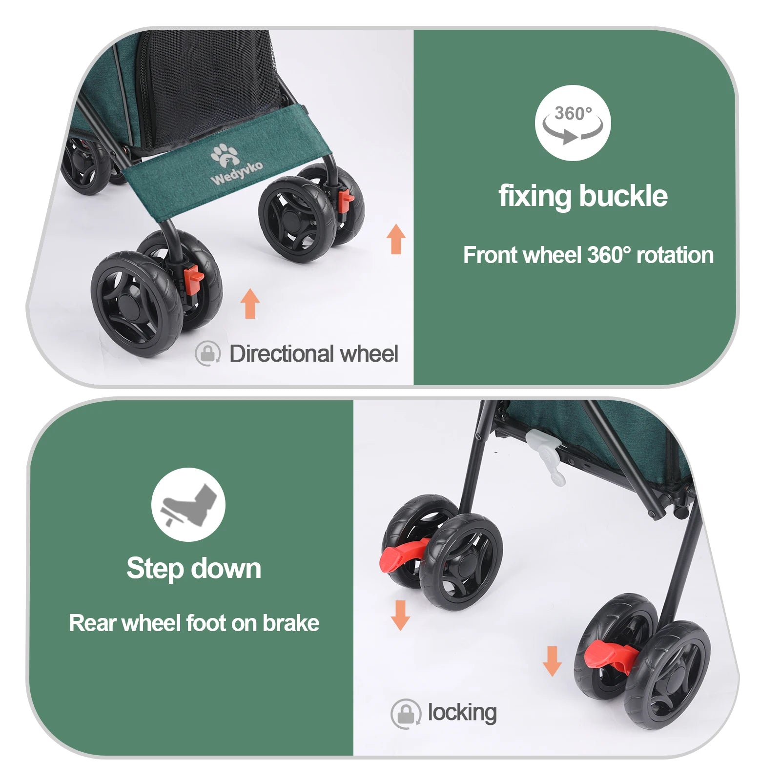 Lightweight Outdoor Puppy & Cat Stroller