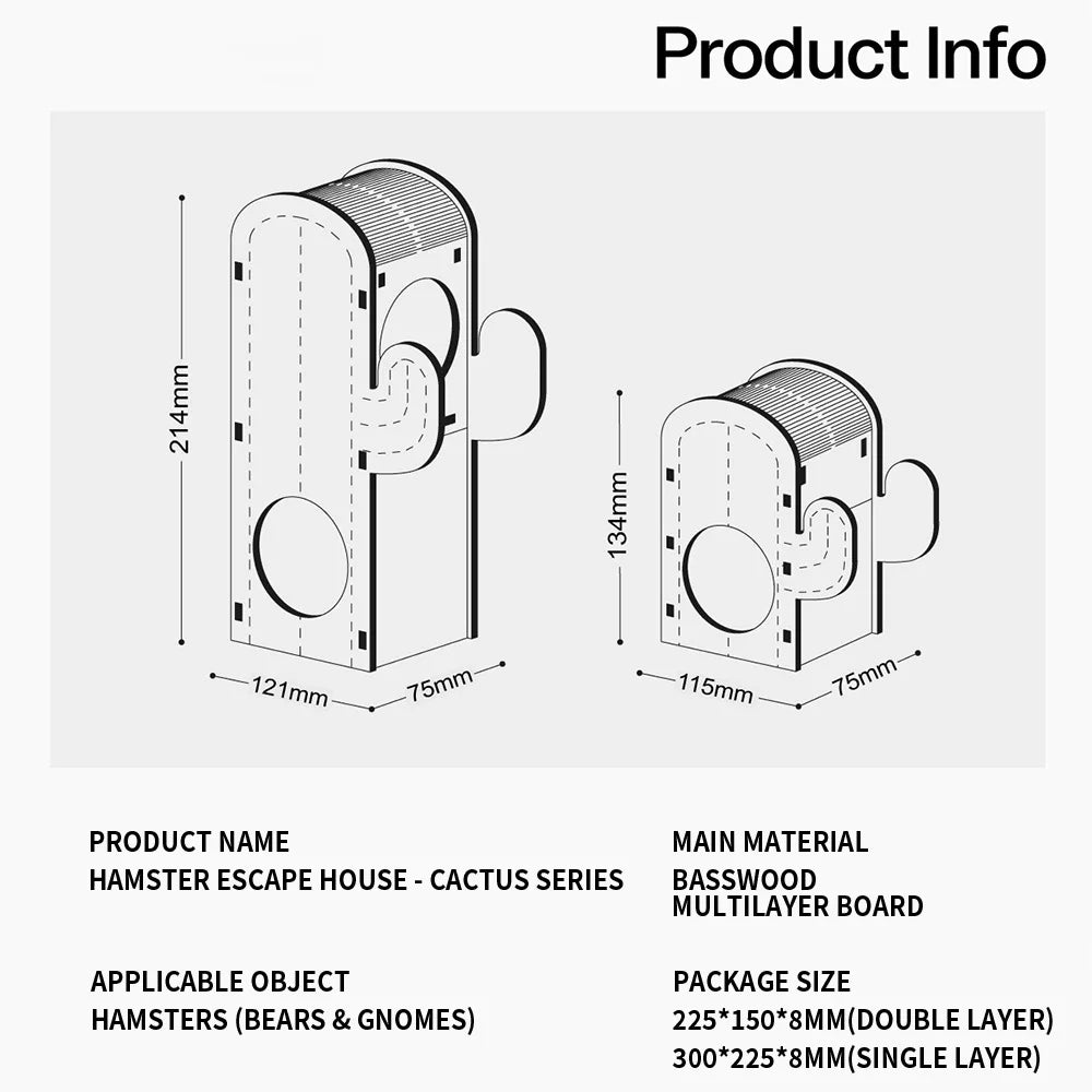 Hamster Wooden House Toys