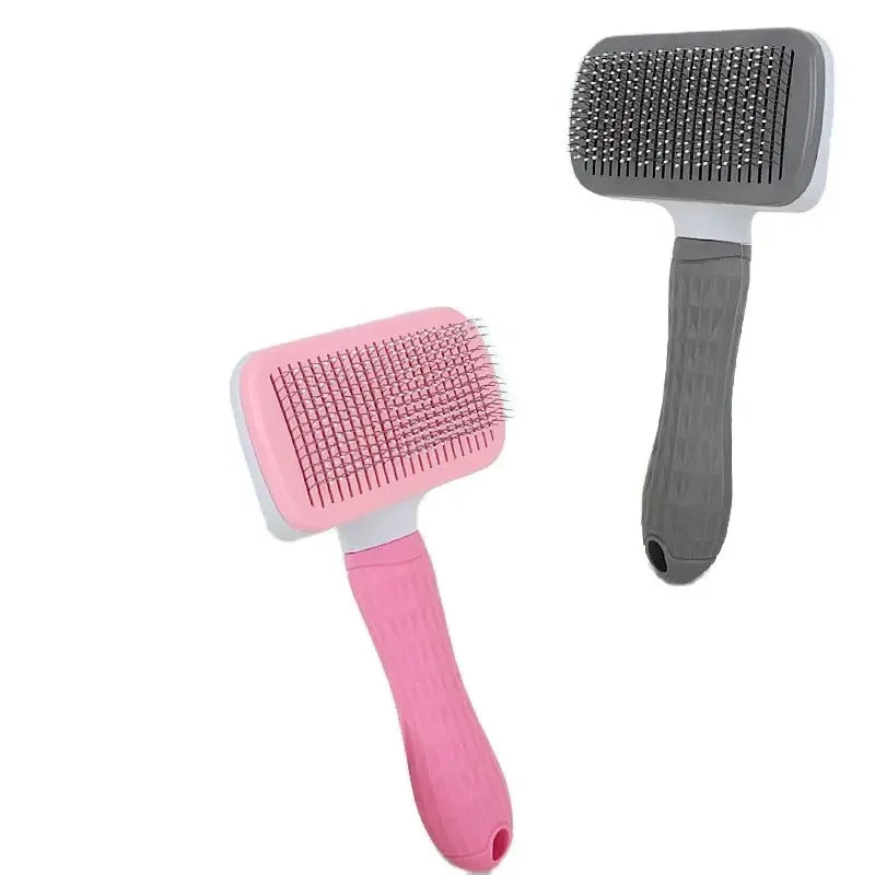 Pet Dog Hair Brush & Cat Comb - Stainless Steel Grooming Tool