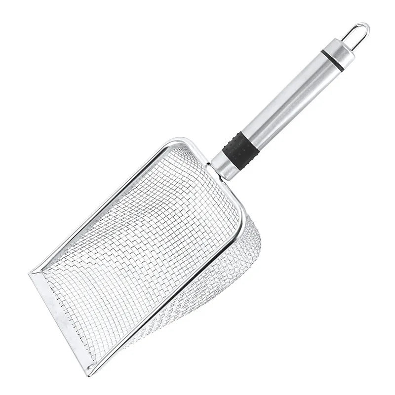 Stainless Steel Cat Litter Scoop with Fine Mesh