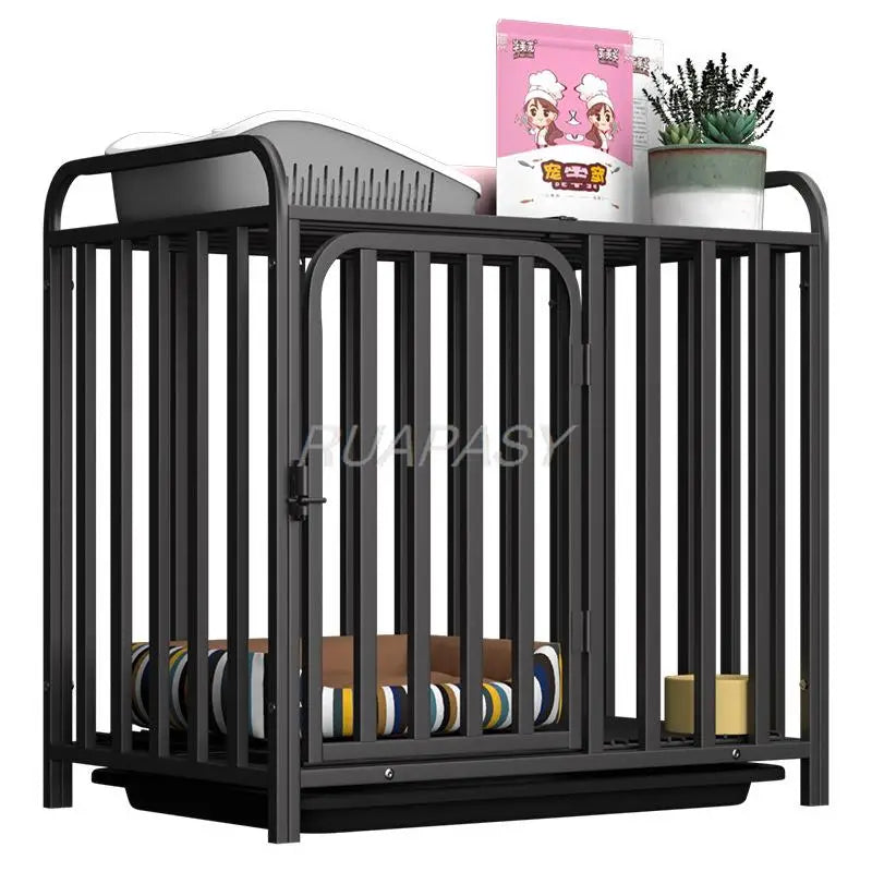 Metal Dog Crate Furniture – Stylish and Functional Indoor Kennel with Removable Tray