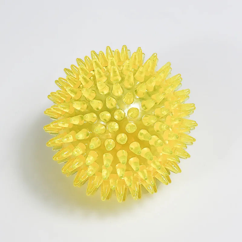 Squeaky Spiked TPR Chewing Ball for Pets