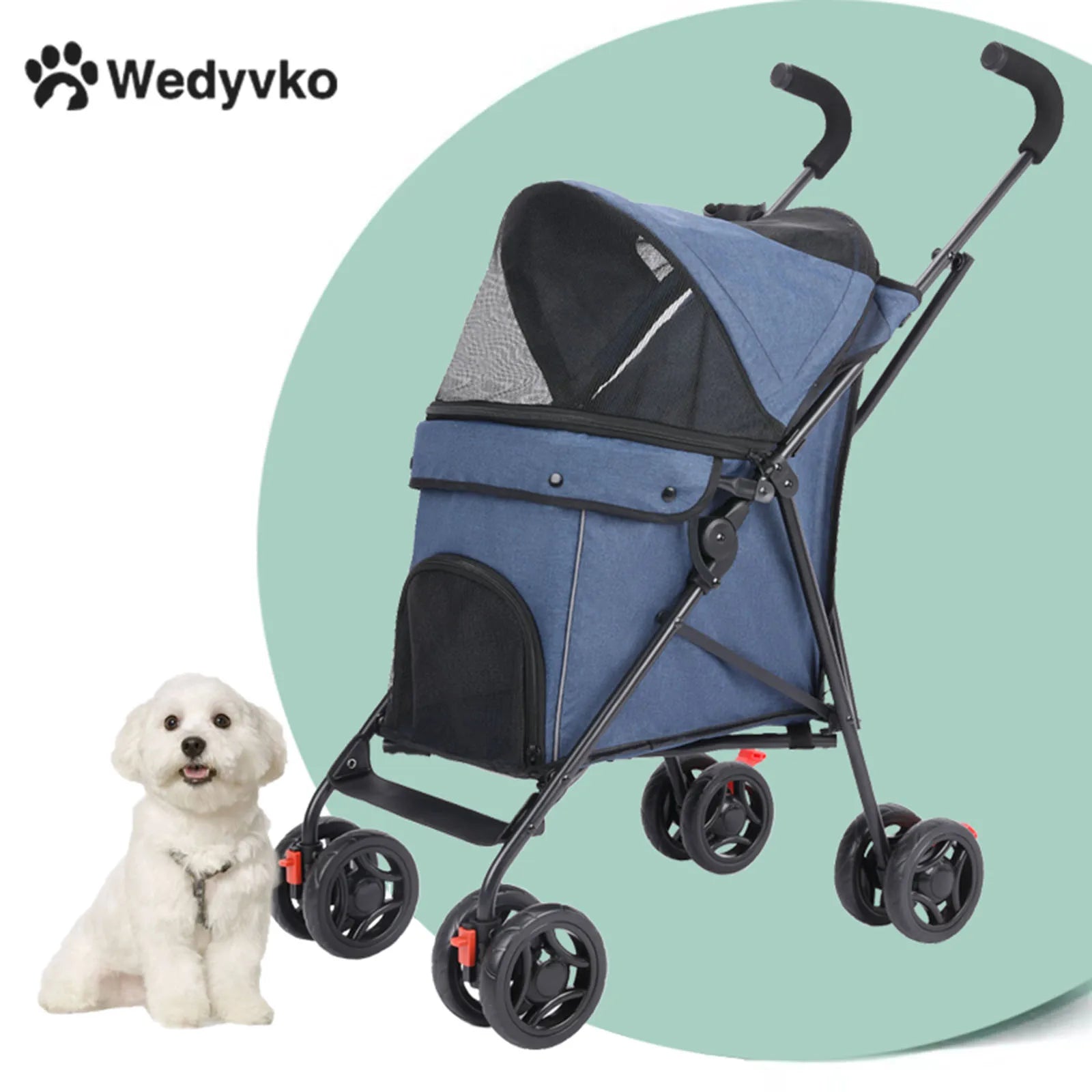 Lightweight Outdoor Puppy & Cat Stroller