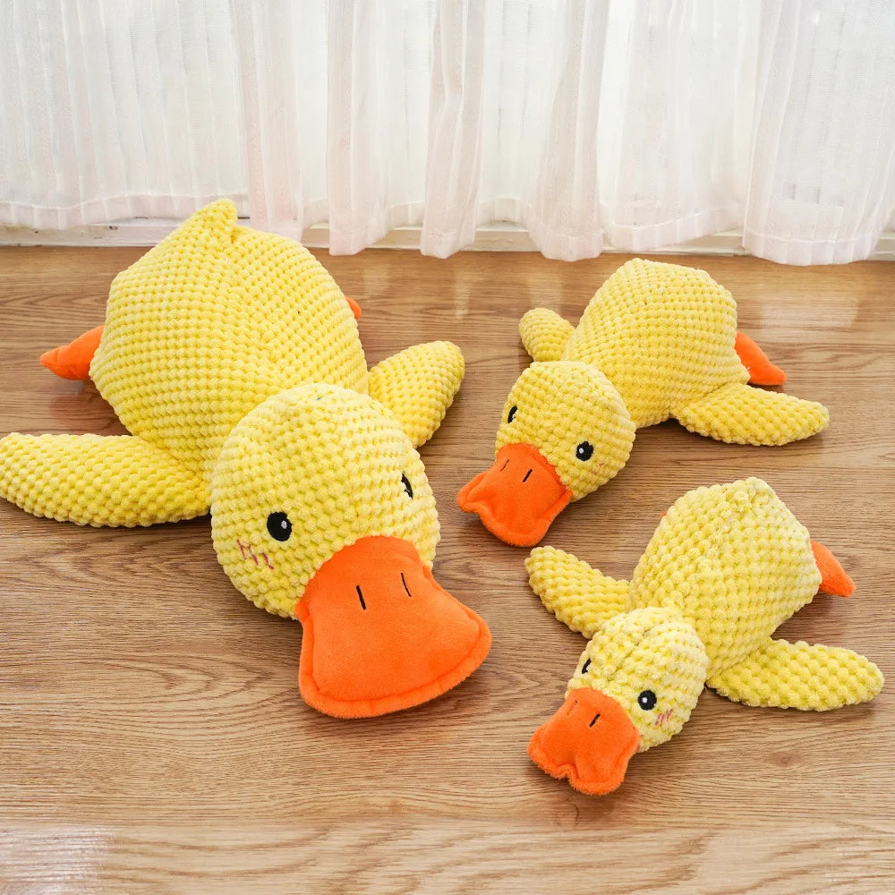 Duck-Shaped Quacking Dog Toy – Durable Chew Toy for Fun Interactive Play
