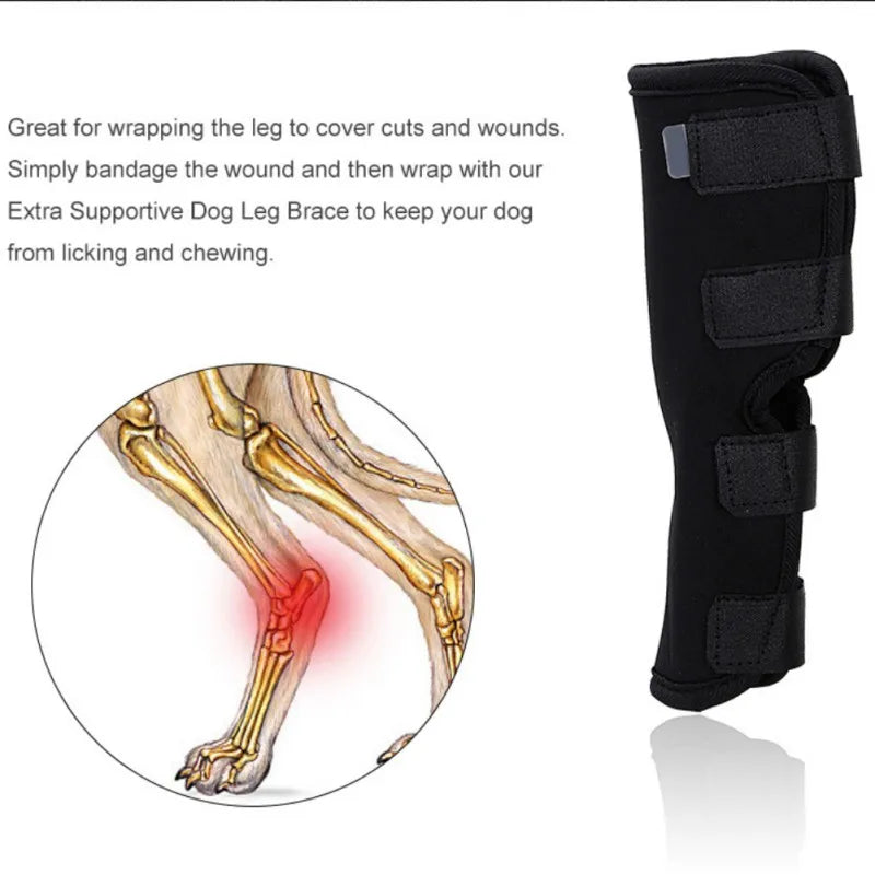 Dog Leg and Knee Pads – Recovery Bandage and Joint Protector for Wounds and Arthritis