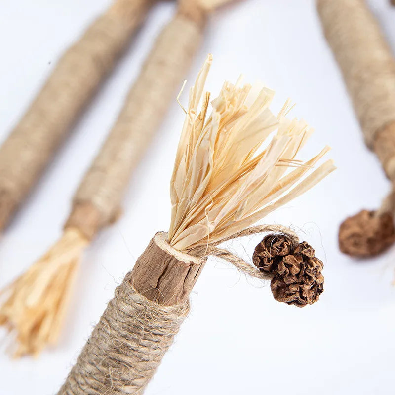 Wooden Polygonum Stick Bite Combination New Cat Toy