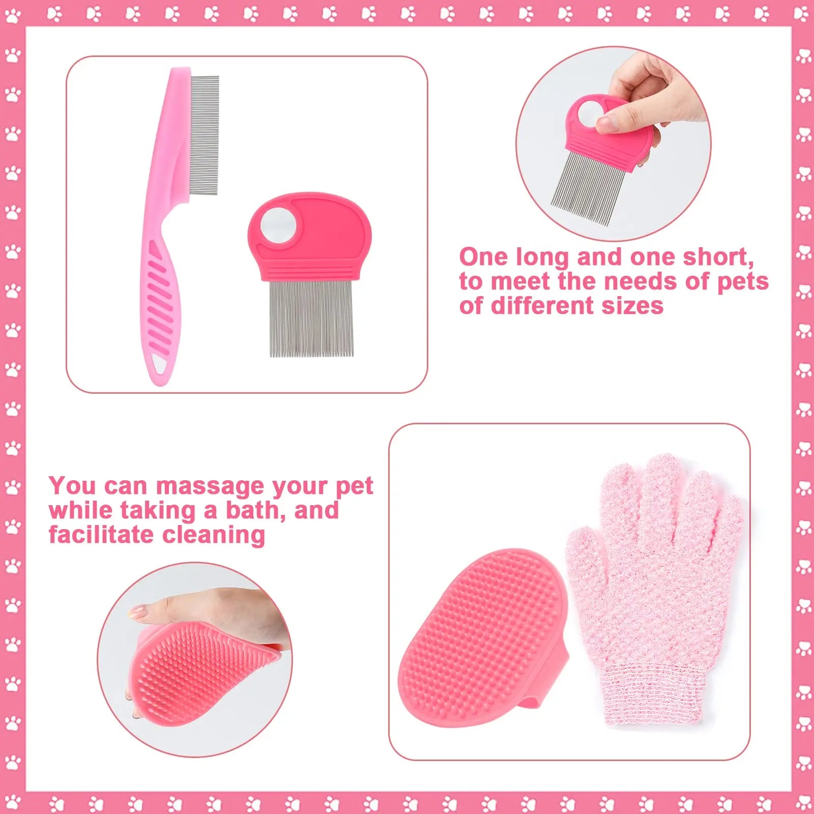 8-Piece Small Animal Pink Beauty Set