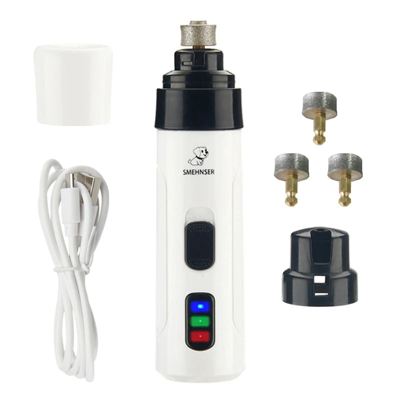 Rechargeable Pet Nail Grinder and Paw Grooming Tool