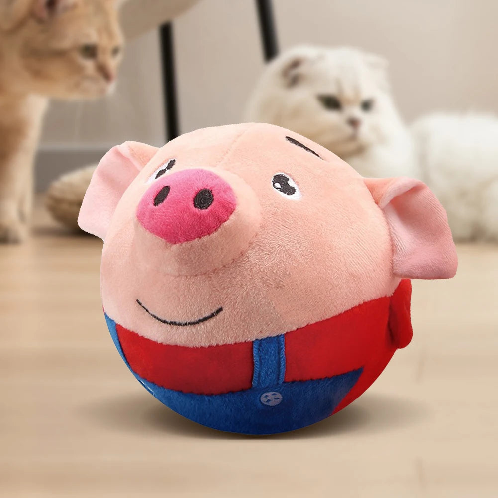Plush Automatic Bouncing Dog Toy