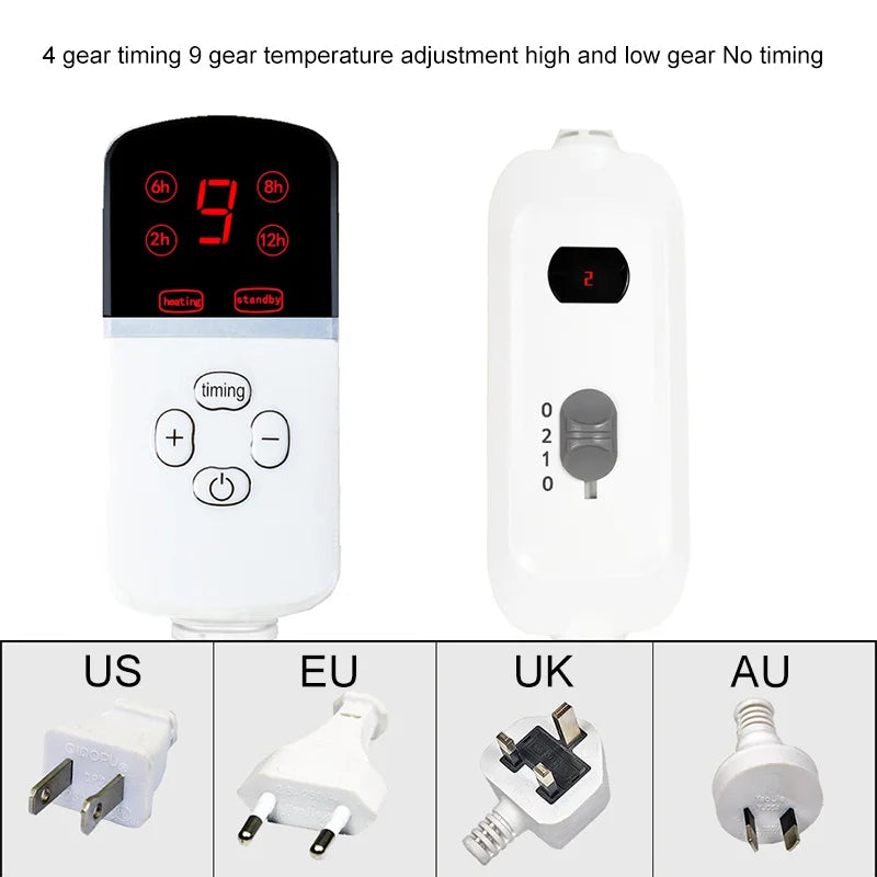 Adjustable Pet Heated Mat – Waterproof Electric Heating Pad with Timer for Dogs and Cats