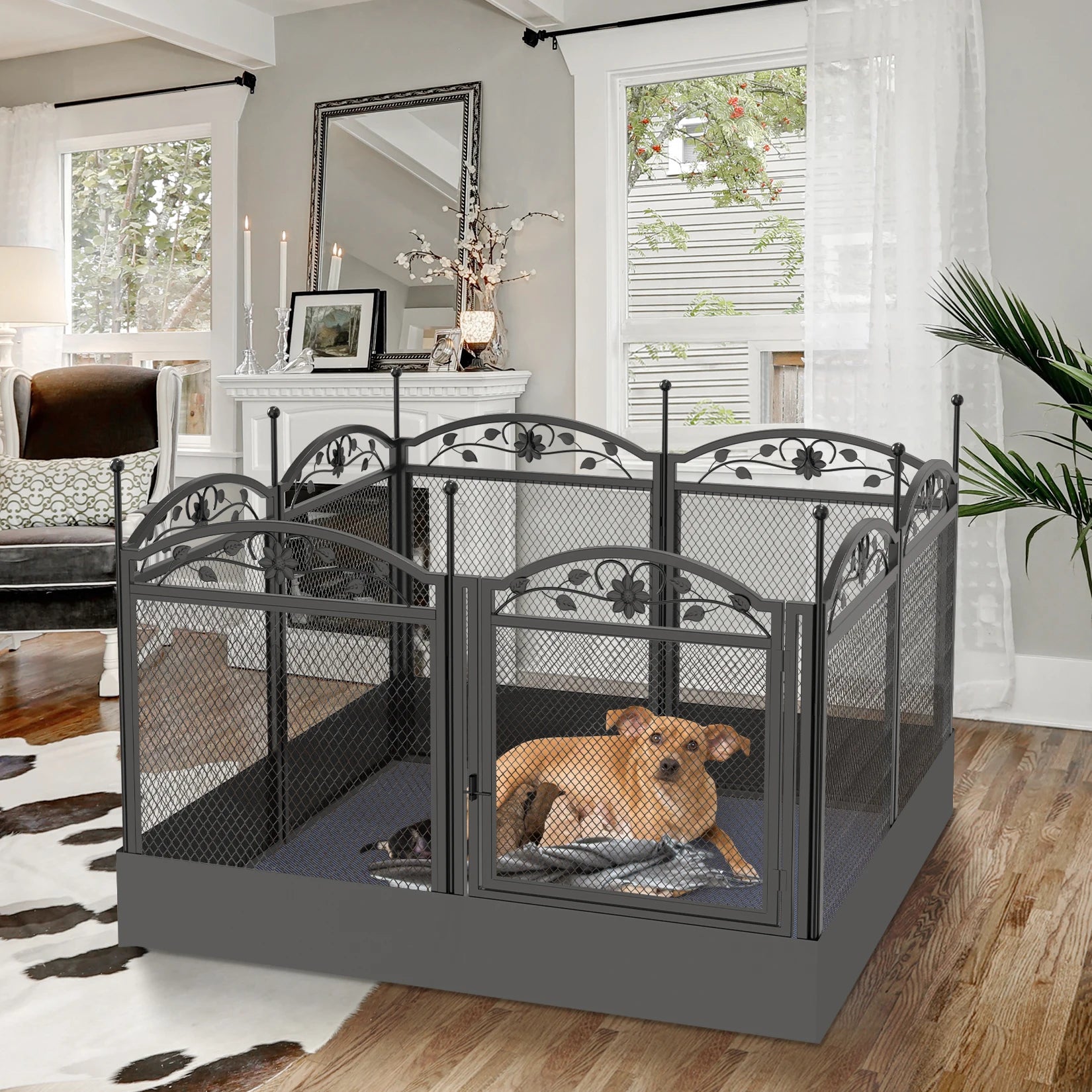 Detachable Dog Playpen with 8 Panels
