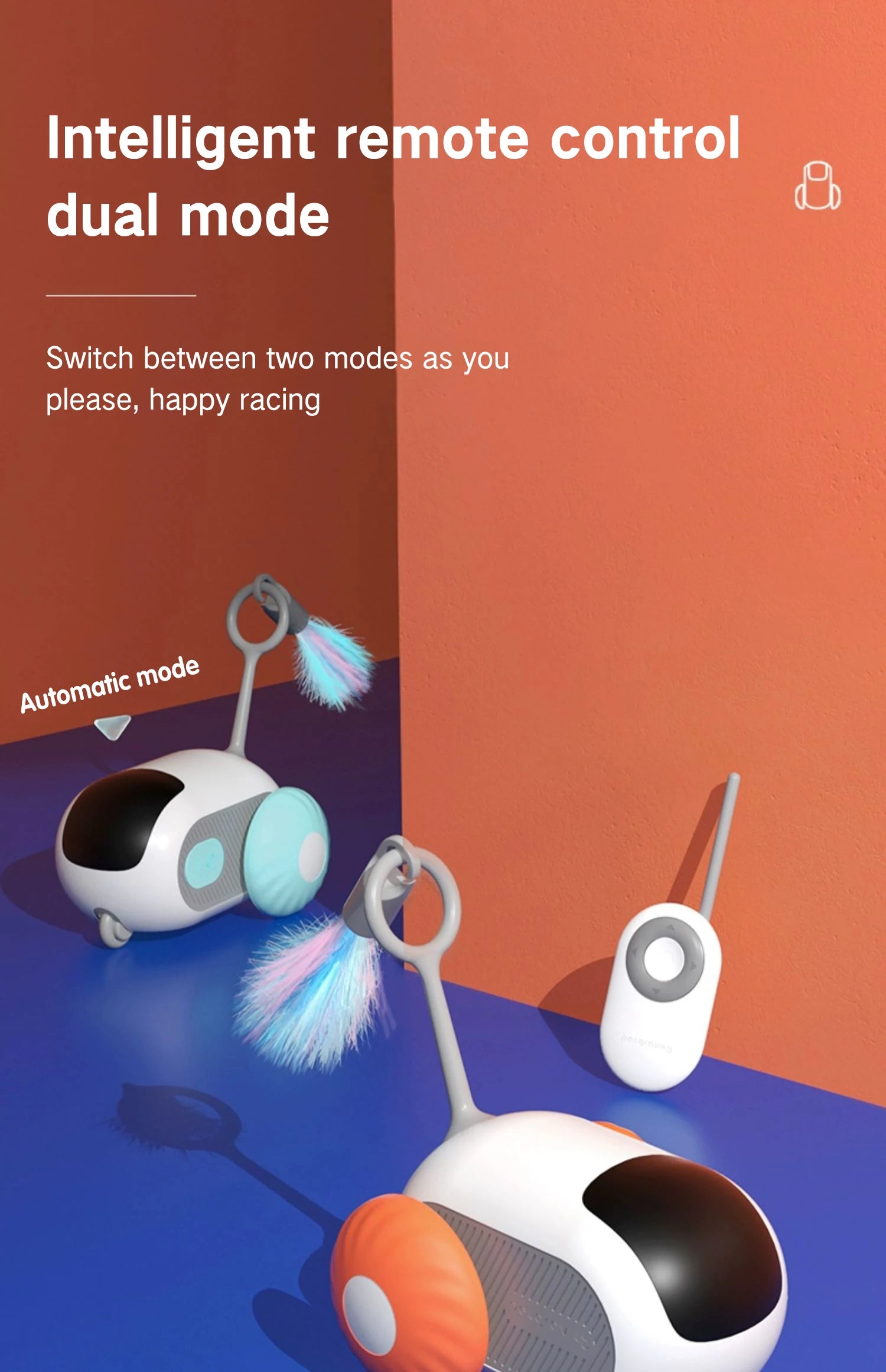 Smart Interactive Cat Toy Car