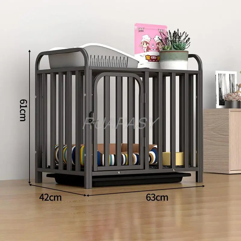 Metal Dog Crate Furniture – Stylish and Functional Indoor Kennel with Removable Tray