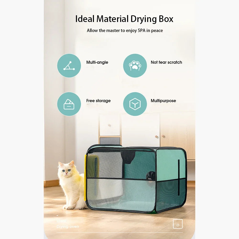 Pet drying box fully automatic intelligent hair dryer household small dog pet dryer noiseless dog dryer pet products