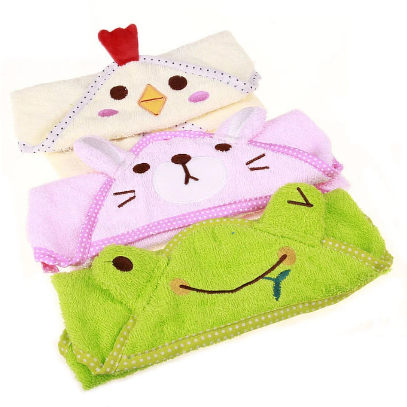 Cute Pet Dog Bath Towel – Super Absorbent Drying Towel with Hoodie for Dogs and Cats