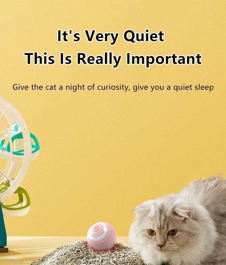 Smart Interactive Rolling Ball for Cats
