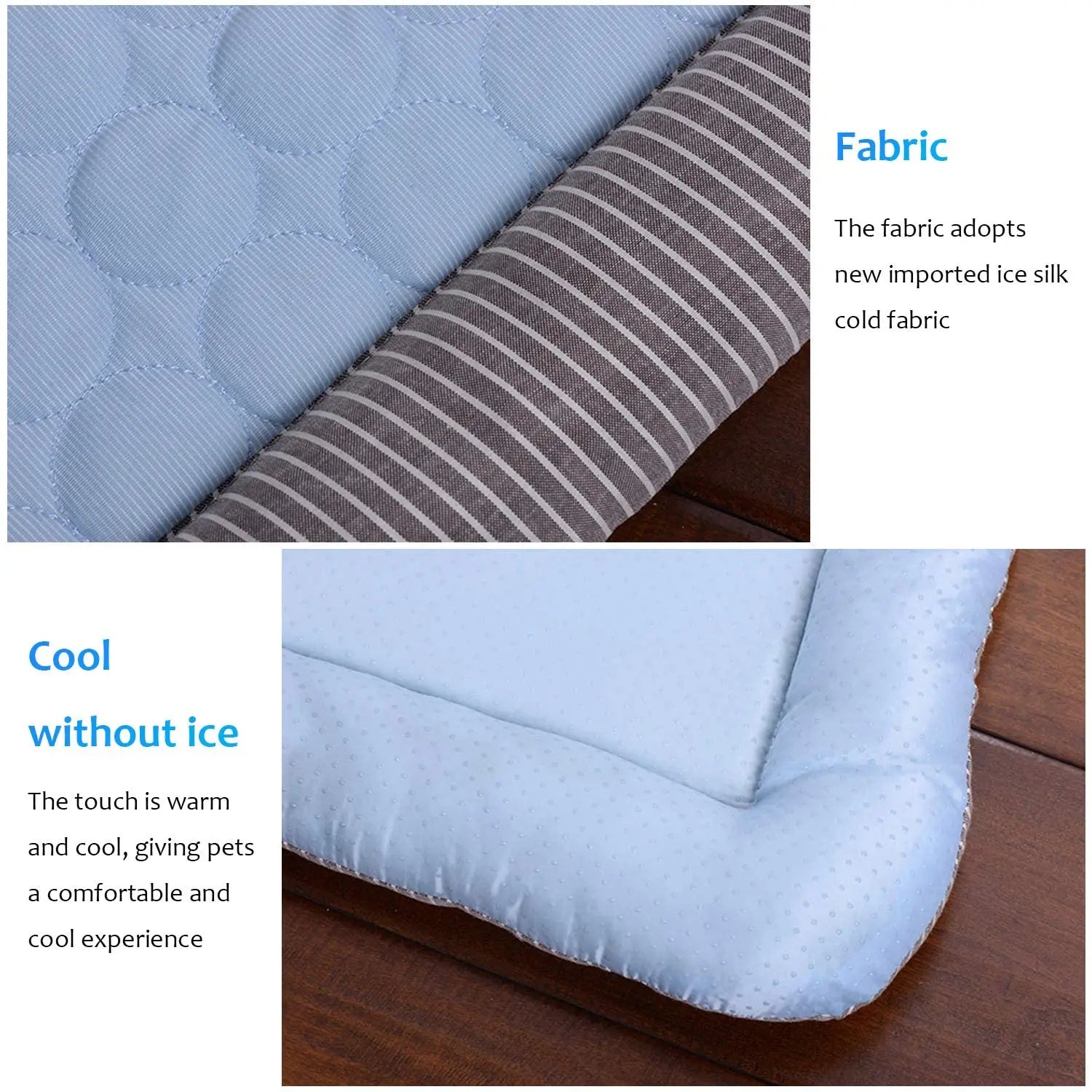Ice Silk Cooling Pad Bed for Dogs & Cats