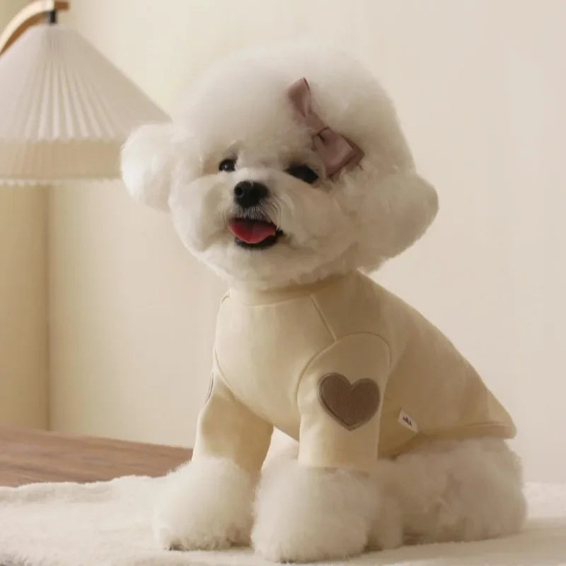 Love Bear Winter Warm Pet Hoodie – Adorable and Cozy Designer Clothing for Dogs and Cats