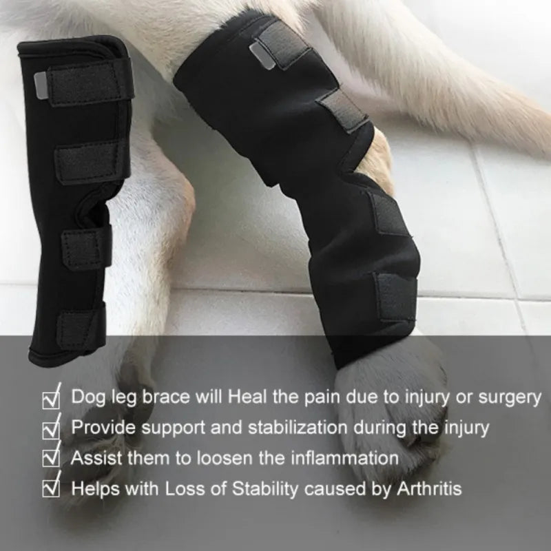 Dog Leg and Knee Pads – Recovery Bandage and Joint Protector for Wounds and Arthritis