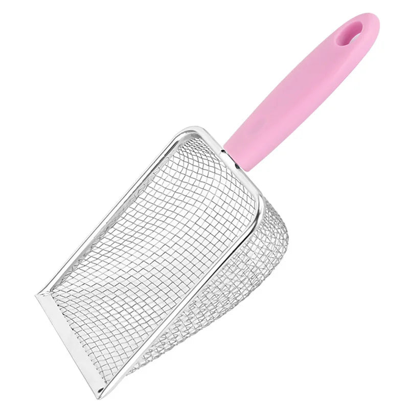 Stainless Steel Cat Litter Scoop with Fine Mesh