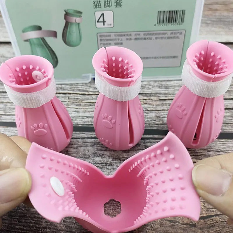 Cat Claw Protector Bath Anti-Scratch Cat Shoes