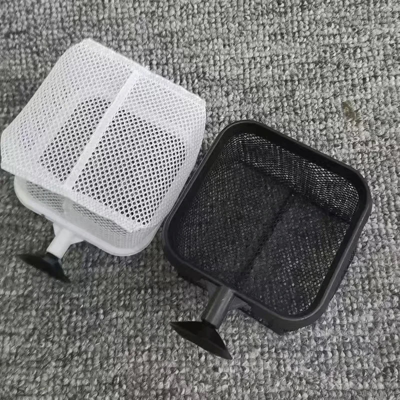 Aquarium Square Fishing Net with Suction Cup & Extendable Handle