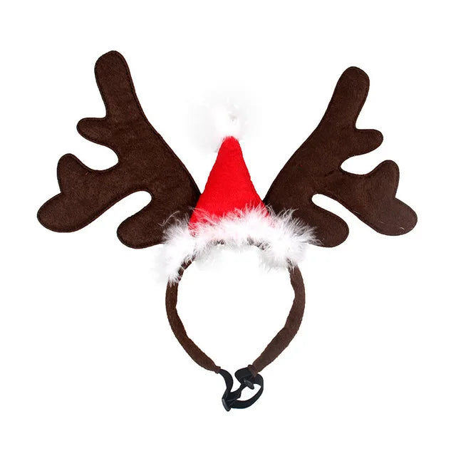 Elk Reindeer Antlers Christmas Dog Headband