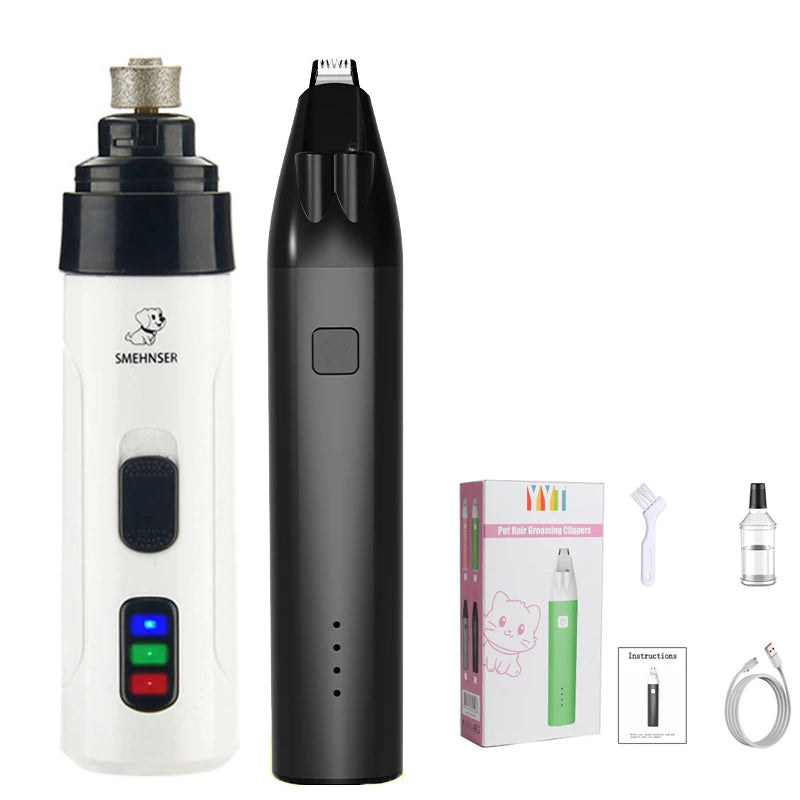 Rechargeable Pet Nail Grinder and Paw Grooming Tool