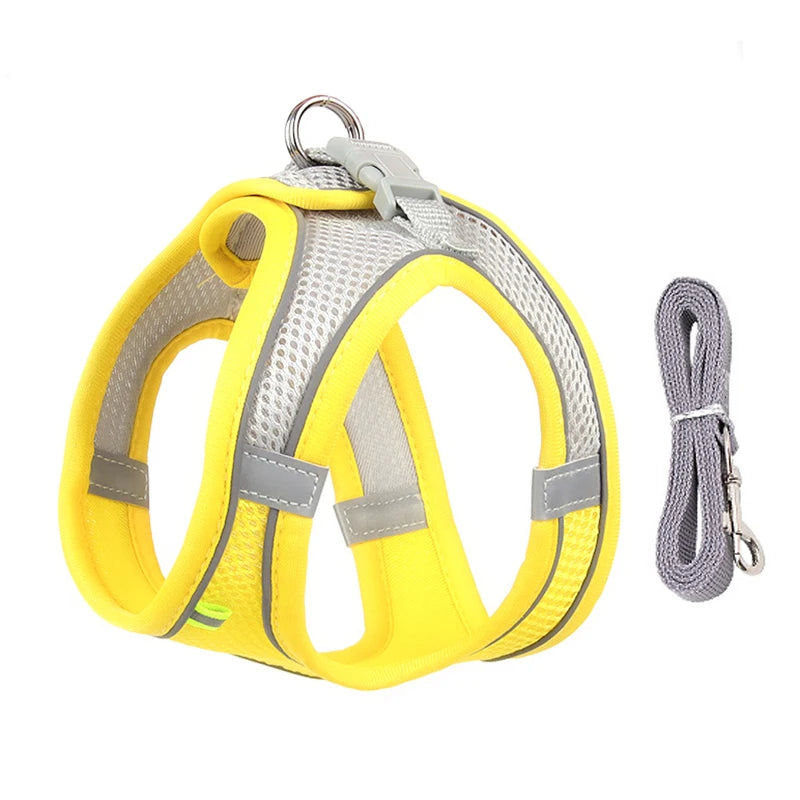 Product Description: Adjustable Dog Harness & Leash Set for Small Dogs