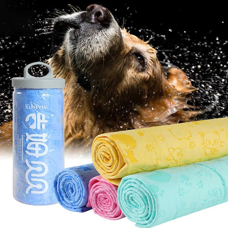 Synthetic Deerskin Pet Bath Towel – Strong Water Absorption, Soft & Lint-Free Quick-Dry Towel
