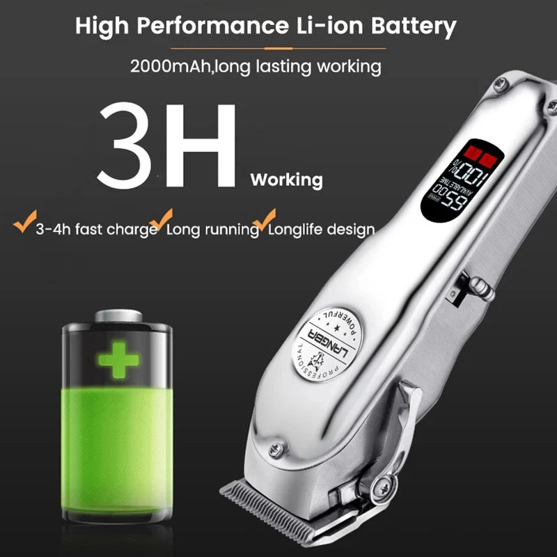 Professional All-Metal Rechargeable Dog Hair Clipper