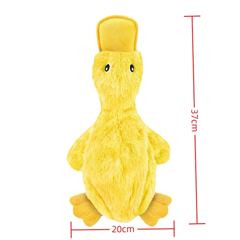 Yellow Duck Puppy Squeaky Interactive Stuffed Pet Toy Bite