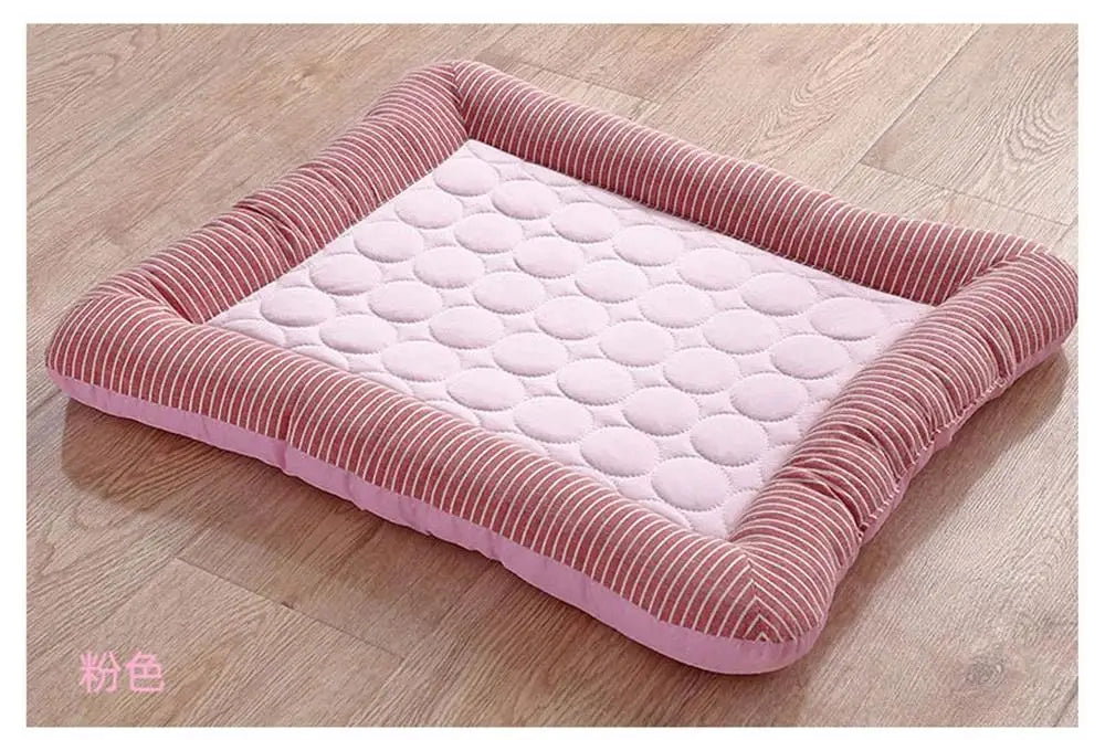 Ice Silk Cooling Pad Bed for Dogs & Cats