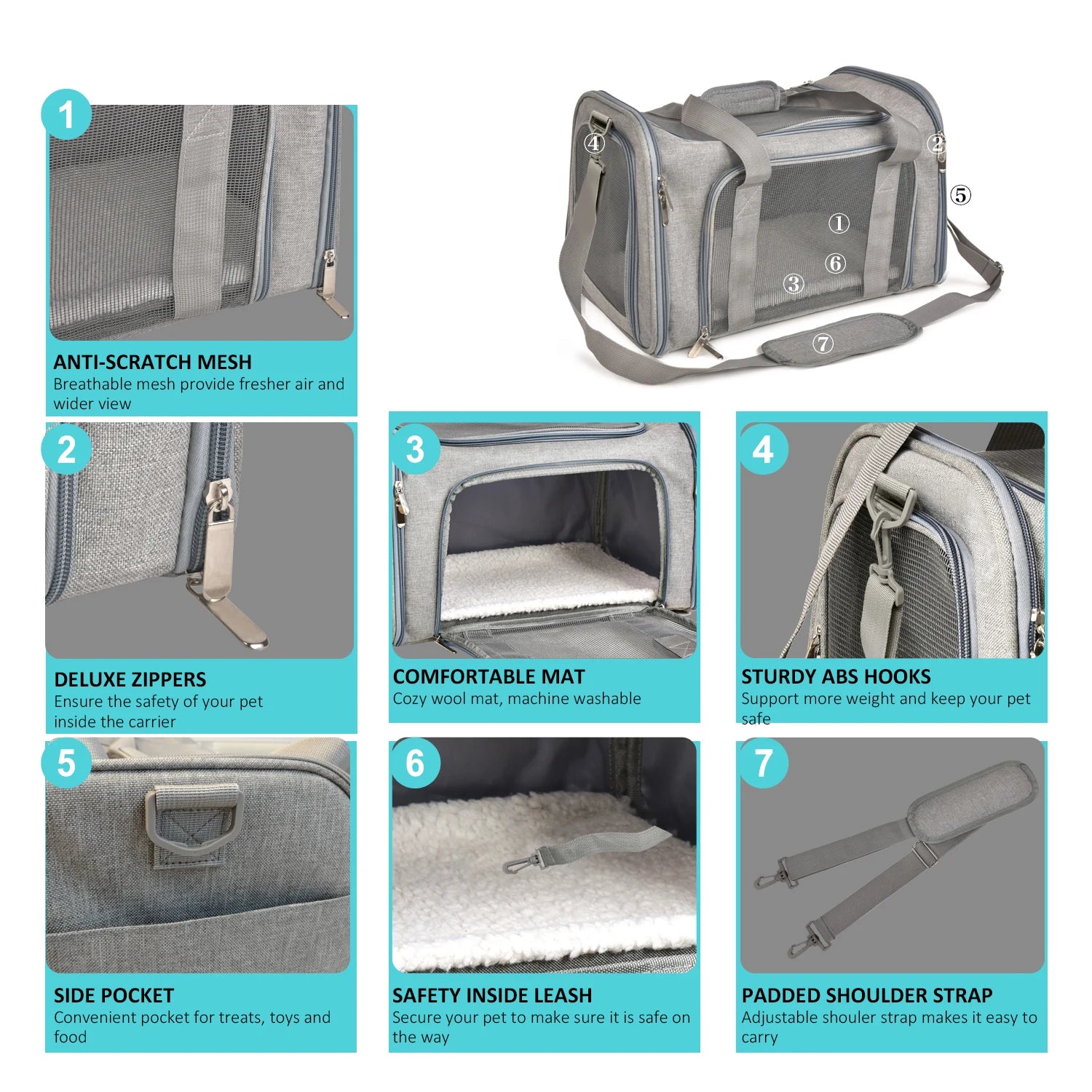 Airline-Approved Soft-Sided Dog Carrier Backpack
