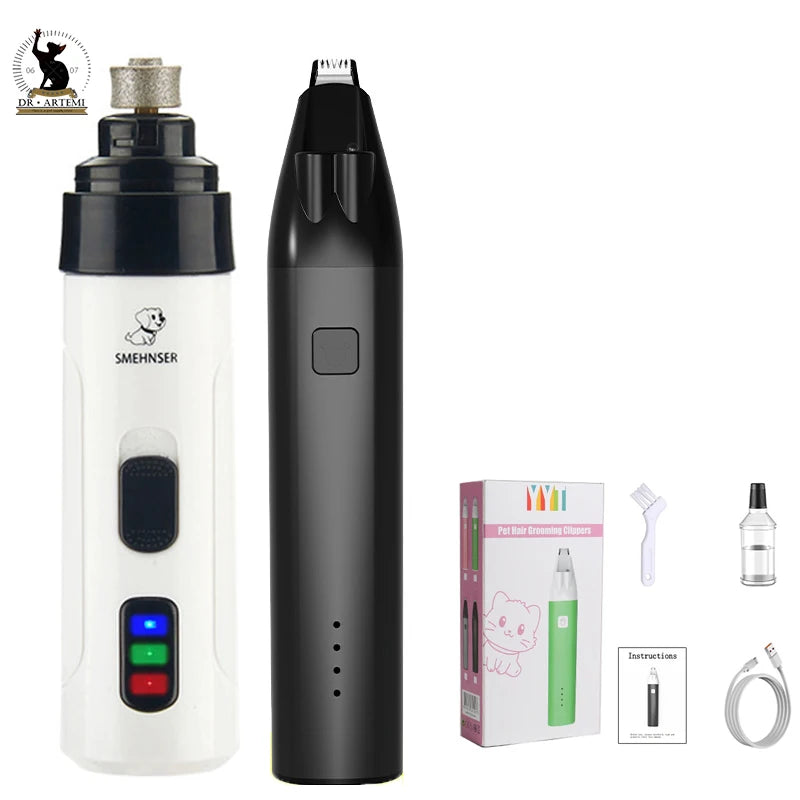 Rechargeable Pet Nail Grinder and Paw Grooming Tool